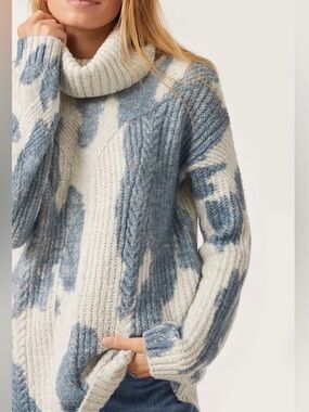 Anthropologie Pilcro Cowl Neck Oversized Knit Sweater Size XS